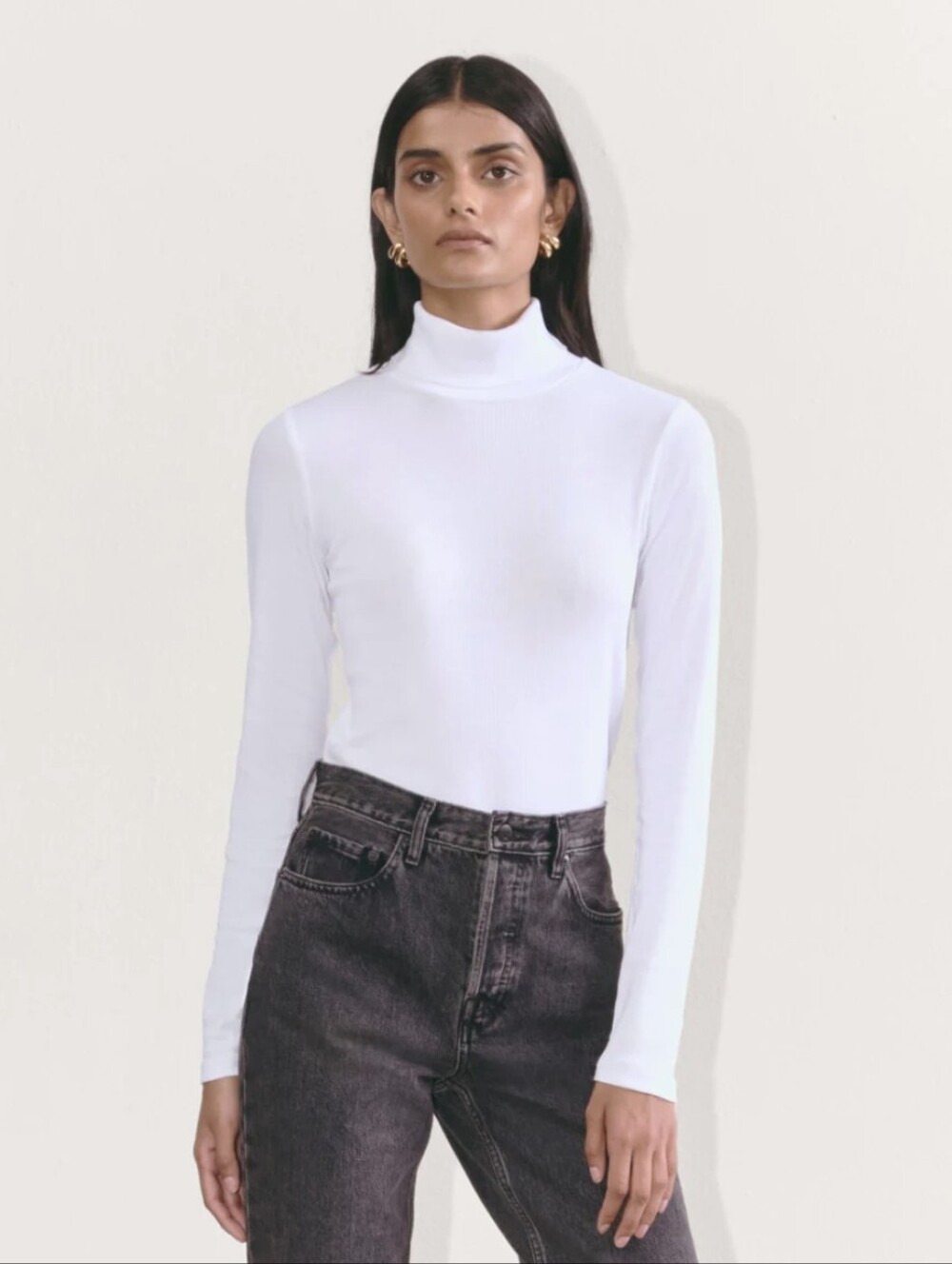 Everlane luxe Ribbed Long-Sleeve Turtleneck